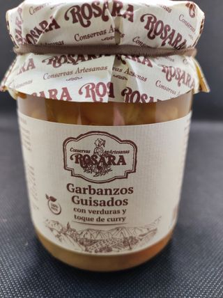 Garbanzos Guisados con Verduras y un toque de Curry