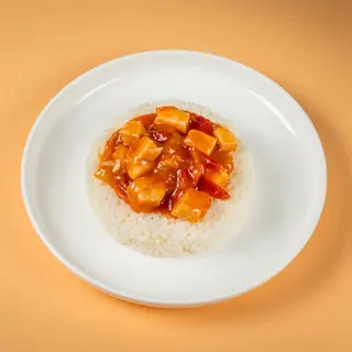 Рис варений з томатним гуляшем (250г)