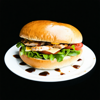 Bułka z kotletem schabowym