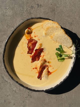 Сирний крем суп