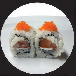 64 Salmón Y Queso Con Masago (8 Uds.)