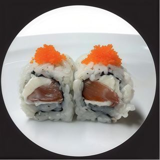 64 Salmón Y Queso Con Masago (8 Uds.)