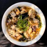 Miso soup with mussels