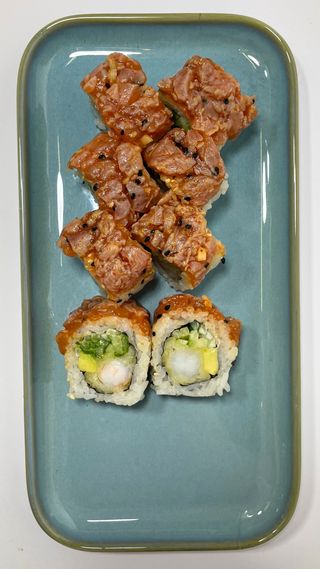 California pikantny tatar z łososia