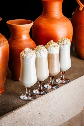 Молочный коктейль со вкусом нежного кокоса.