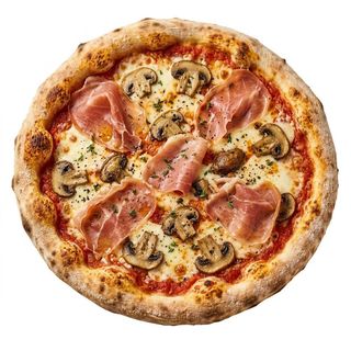 Pizza De Prosciutto E Funghi (30 Cm.)