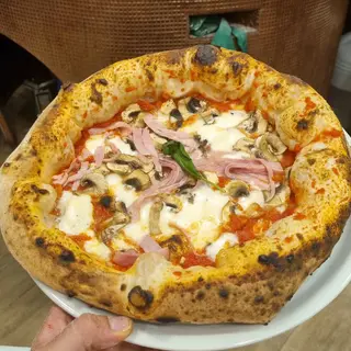 Pizza Jamón Y Champiñon (28 Cm.)