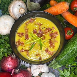 Supă cremă de Praz si Bacon