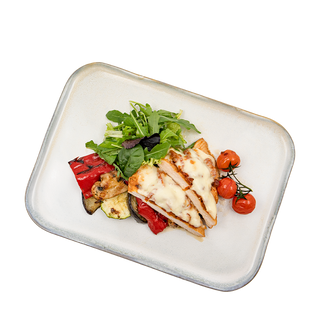 Piept de pui gratinat cu rosii uscate