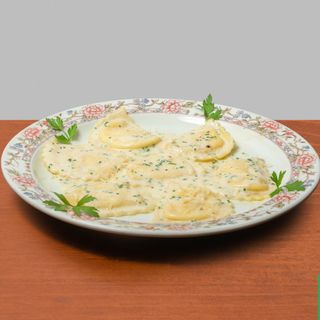 Raviolis de queso de cabra