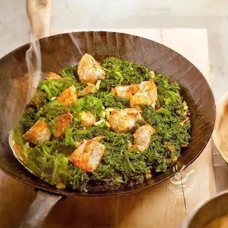 Agnello e spinaci