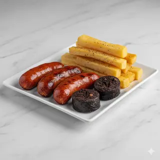 Mixta Chorizo Con Morcilla Y Yuca (Ración)