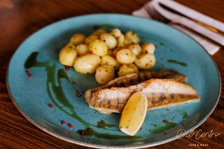 File salau de captura si Risotto cu baby spanac