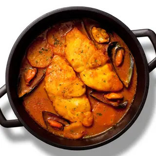 Rape con Salsita de Pescadores