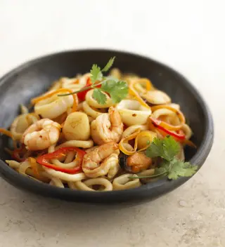 Nouilles Udon Fruits De Mer