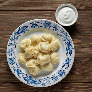 Мамині пельмені зі свининою та яловичиною