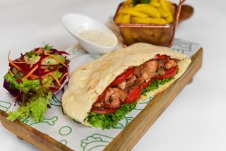 Moroccan Spiced Chicken Pita