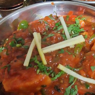 Chicken tikka karahi