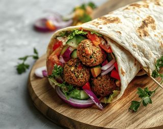 Wrap falafel fusion