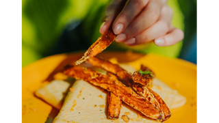 Naleśniki z frytkami z batatów