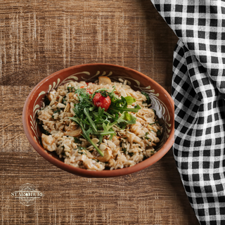 Risotto sa piletinom, cherryem i  pečurkama