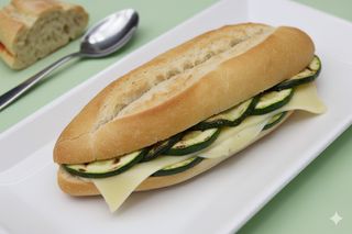 Bocadillo De Calabacín Y Queso