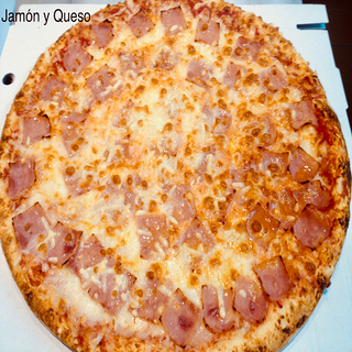 Pizza mediana JAMÓN YORK Y QUESO SIN GLUTEN