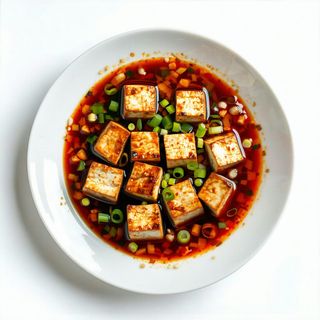 Tofu in salsa piccante