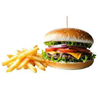 Ración Hamburguesa De Ternera Con Patatas