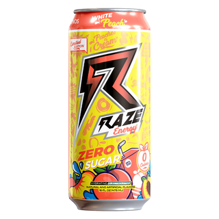 RAZE ENERGY DRINK   500ml  -  WHITE PEACH 