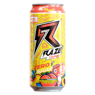 RAZE ENERGY DRINK   500ml  -  WHITE PEACH 