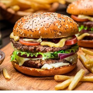 Menú Hamburguesa Mixta 210g