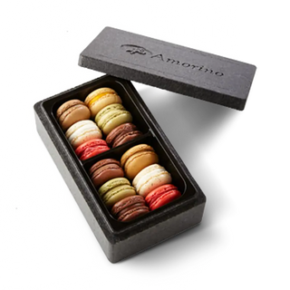 Cofre Con 12 Macarons Rellenos De Helado Variados