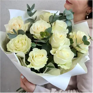 Rosas Blancas 9 Uds