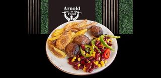 Телешки кюфтета с Уорчестър три броя с две гарнитури по избор (450г)