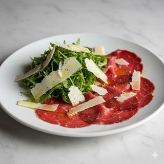 Bresaola rucola e scaglie di parmigiano