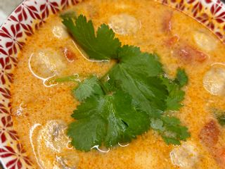 Тайський суп Том Ям з Тигровими креветками та Кокосовим молоком (380/70g)