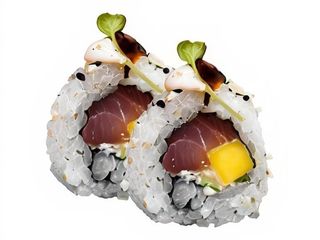 Uramaki De Mango Y Atún 8 piezas