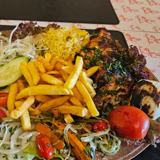 1\2 دجاجة مشوية على الفحم