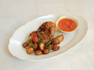 Pollo alla diavolo - пікантне курча з картоплею