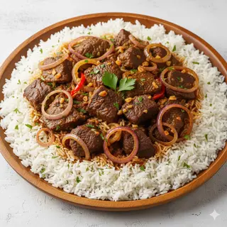 Riso con carne