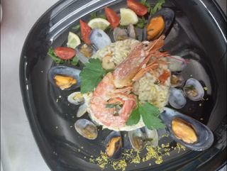 Risotto porcini e salsiccia