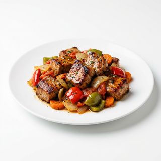 54.Свинско с зеленчуци 600г