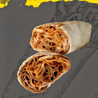 Tortilla lub pita rollo samo mięso mała