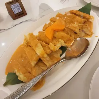 Pollo Frito al Curry Rojo y Leche de Coco Sin Gluten