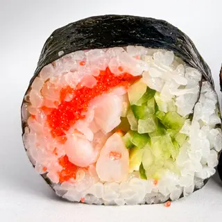 Futomaki krewetka, ostry sos, kawior, ogórek 8szt 190g