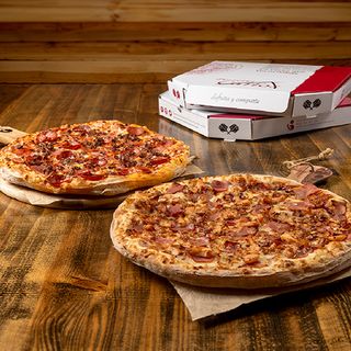 2 Pizzas Familiares