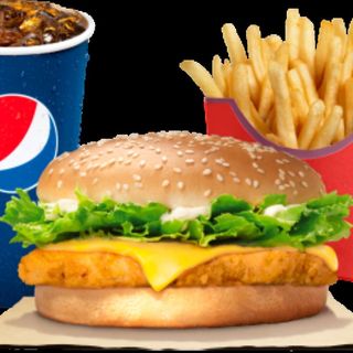 Menú Hamburguesa De Pollo 
