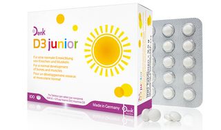 ვიტამინი D-3 ჯუნიორ დენკი ტაბლეტი 500სე #100