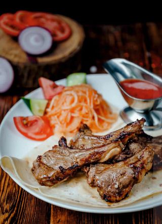 Шашлык из бараньей корейки